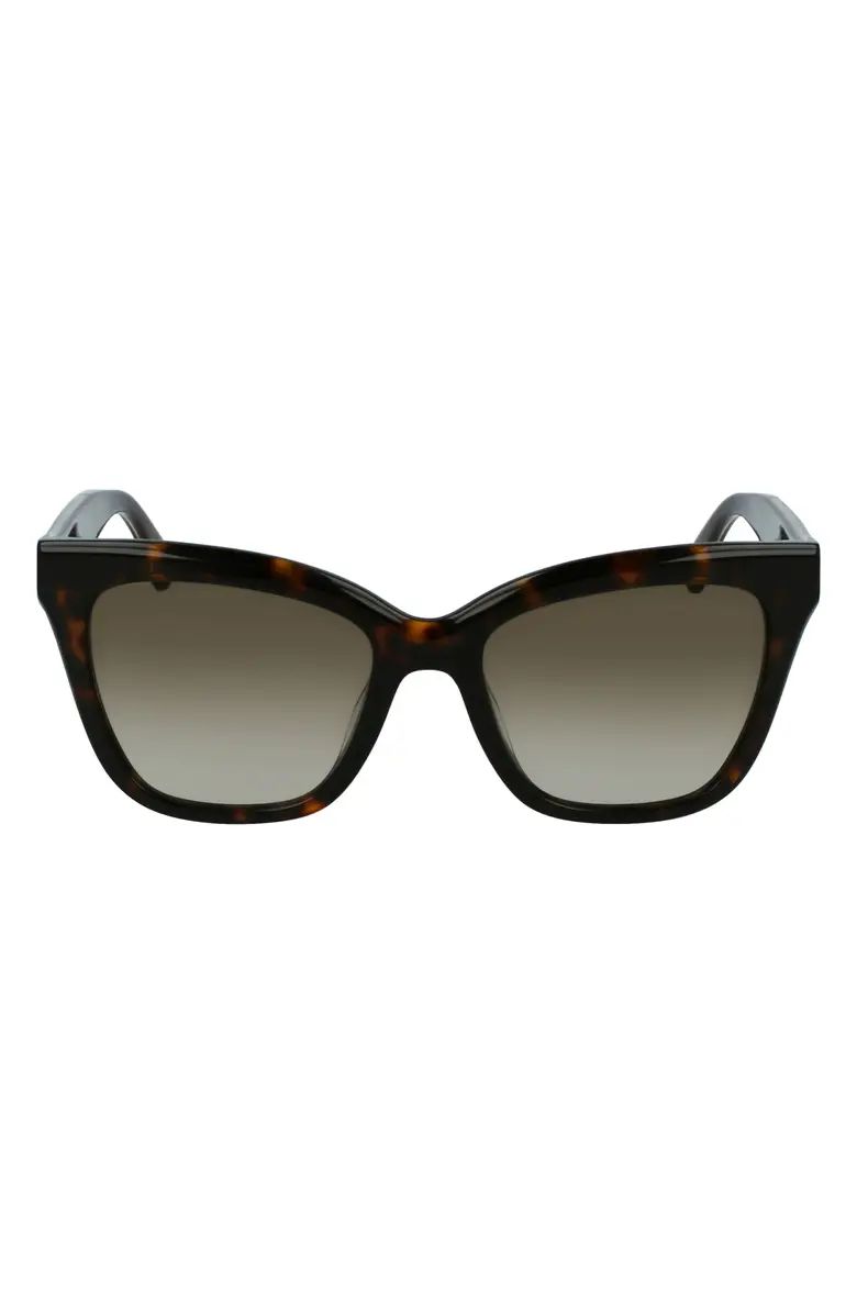 Longchamp Monogram 53mm Rectangle Sunglasses | Nordstrom | Nordstrom
