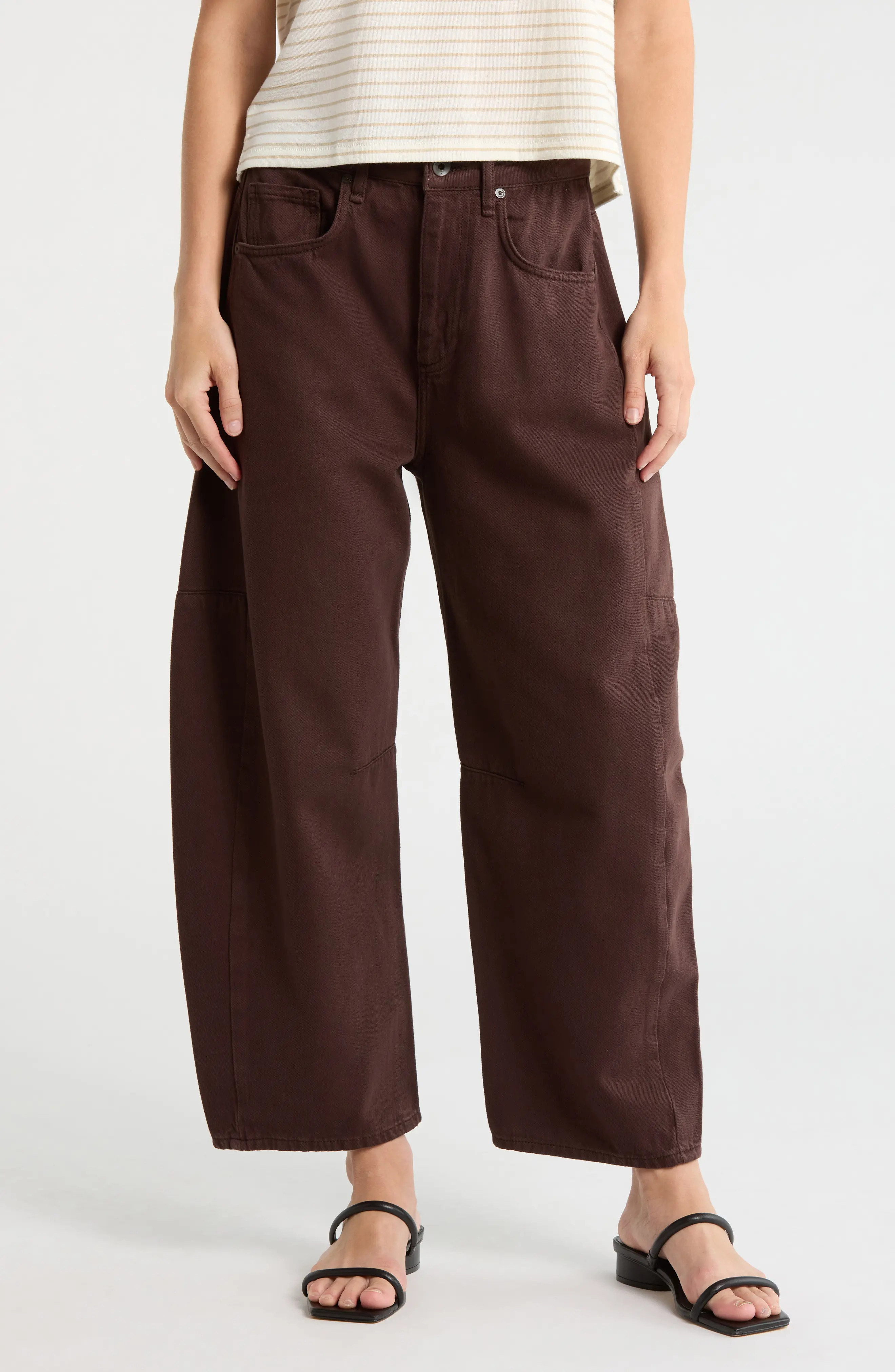 rag & bone Chase High Waist Barrel Leg Jeans (Women) | Nordstromrack | Nordstrom Rack