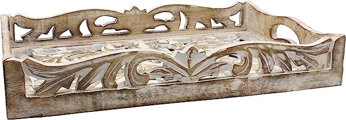 Wooden Serving Tray Breakfast Bed Food Lunch Dinner Vase Bed Rustic Farmhouse Hospitality Farm Ho... | Amazon (US)