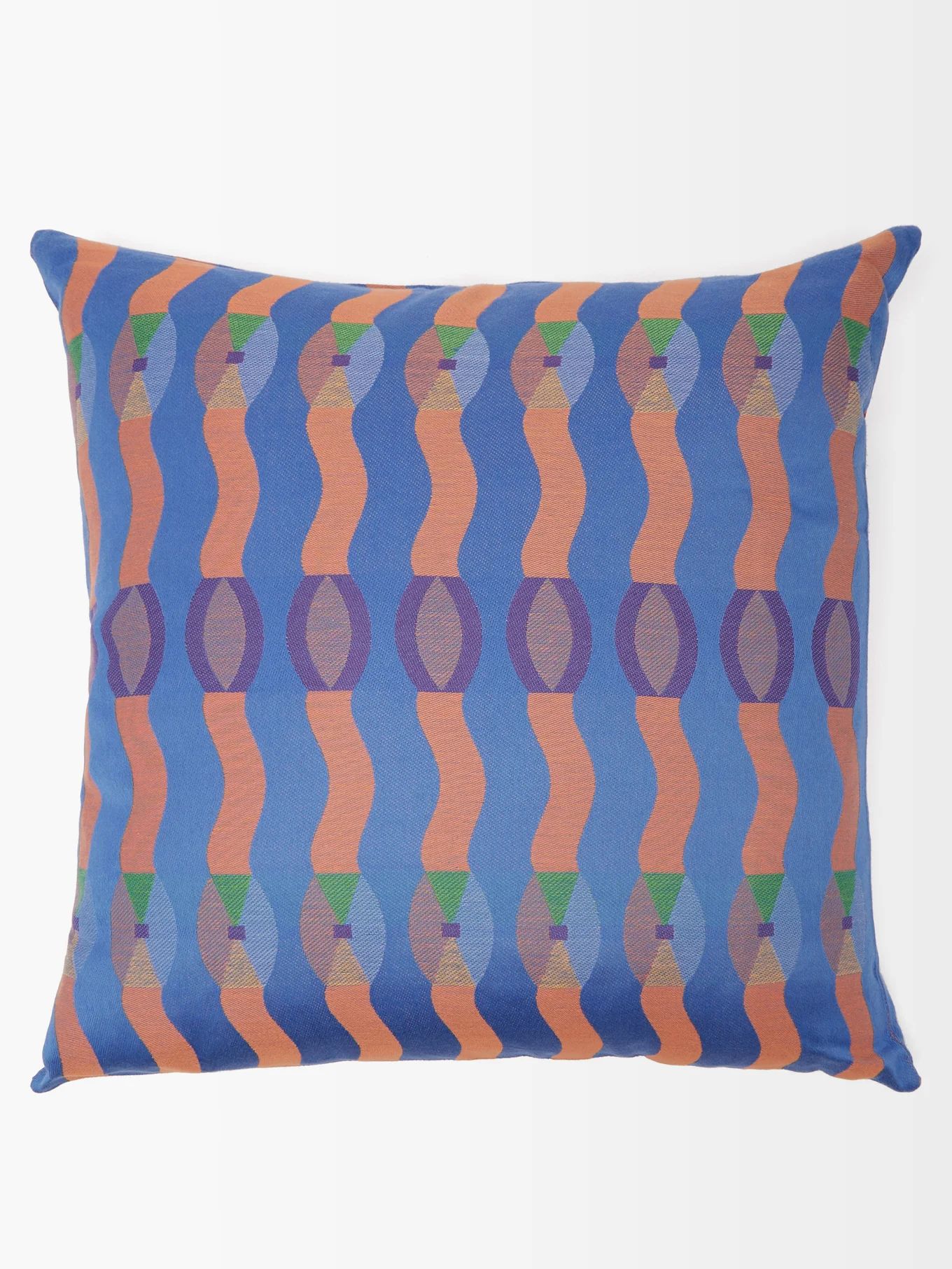 Omi cotton geometric-jacquard cushion | Yinka Ilori | Matches (UK)