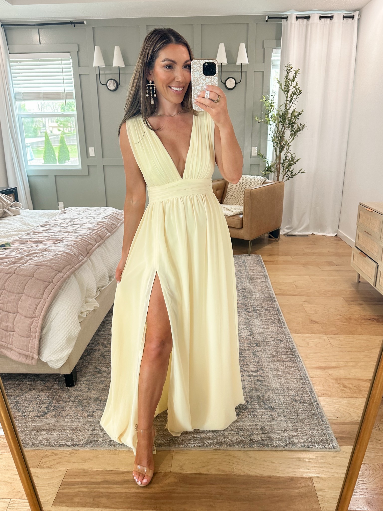 THIS. IS. THE. DRESS.🙌🙌🙌 I mean.. the butter cream?! Also.. it does come in 8 other colors included lavender! Wearing small! Very bump friendly when you size up one! 

#LTKWedding #LTKStyleTip #LTKFindsUnder100