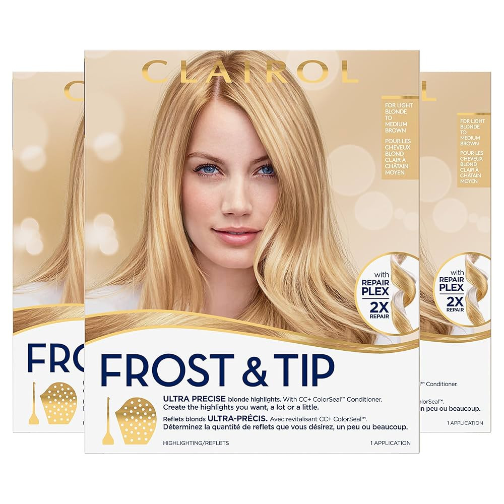 Clairol Nice'n Easy Frost & Tip Original Hair Dye, Light Blonde to Medium Brown Hair Color, Pack ... | Amazon (US)
