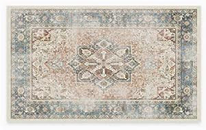 RUGGABLE Machine Washable Area Rug - Founder's Farmhouse Collection - Distressed - 2-Piece Patent... | Amazon (US)