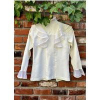 1960S Ruffled Blouse/Prairie/Victorian Style | Etsy (US)