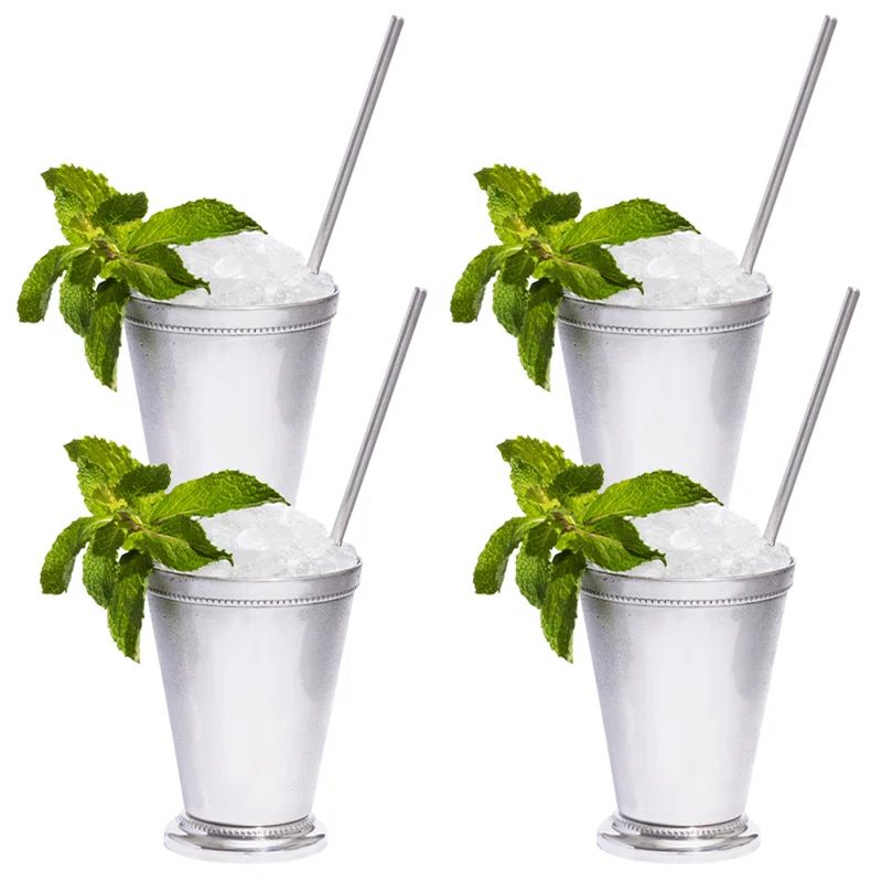 12oz. Handmade Stainless Steel Mint Julep Cup Set | Wayfair North America