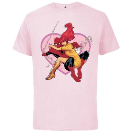 Marvel Spider-Man & Mary Jane Variant Cover Valentine s Day - Short Sleeve Cotton T-Shirt for Adults | Walmart (US)