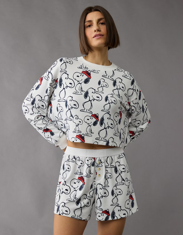 AE Snoopy Plush PJ Set | American Eagle Outfitters (US & CA)