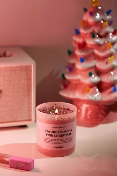 Candier I’m Dreaming Of A Pink Christmas Candle | Urban Outfitters (US and RoW)