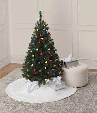 4Ft Pre-Lit Lakewood Spruce Artificial Christmas Tree, C7 Multicolor LED Lights by Ashland® in No. 259 Green | 4 ft | Michaels® | Michaels Stores
