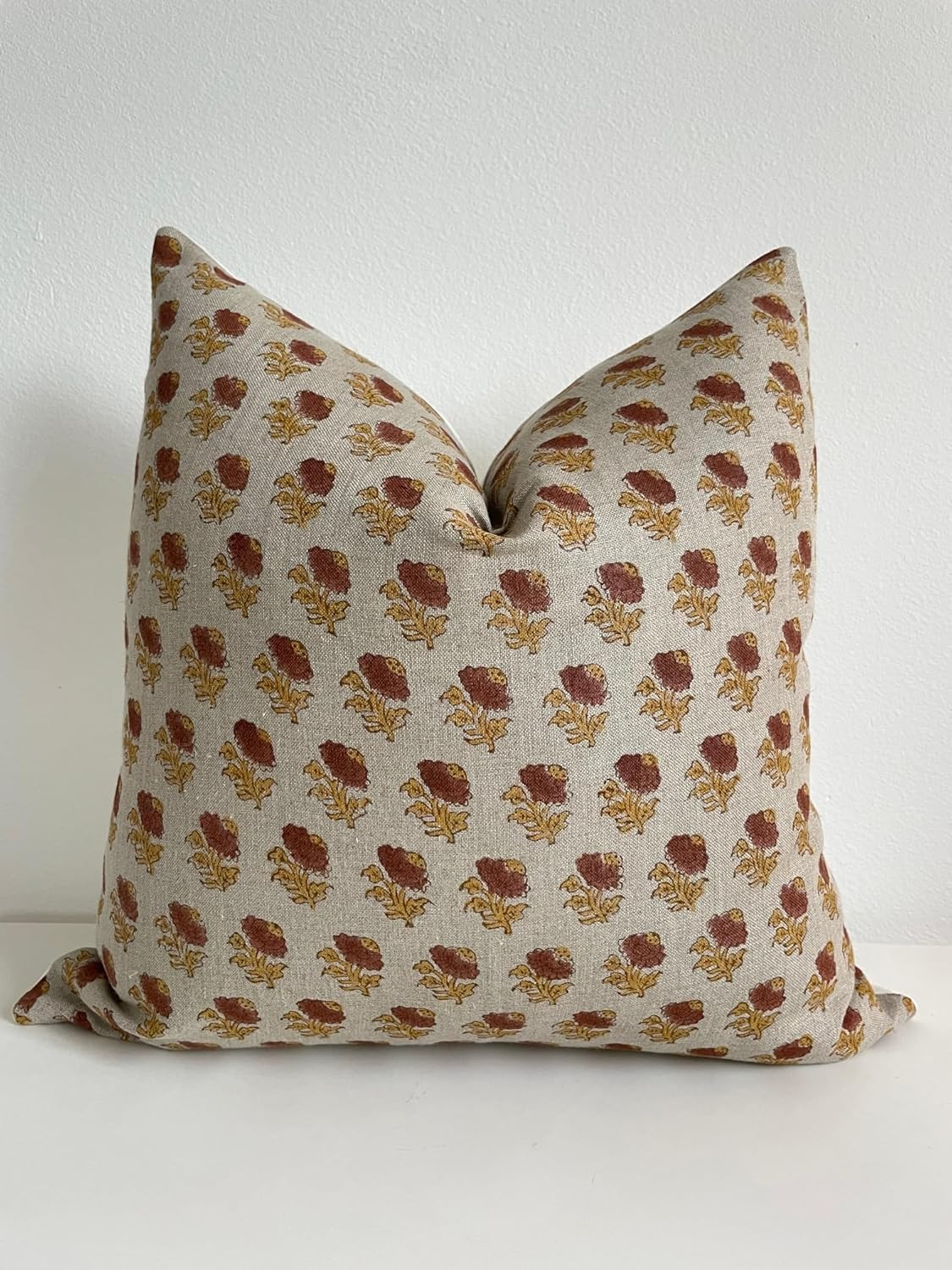 Generic Canyon Theory Hand Block Print Organic Linen 20x20 Inch Throw Pillow Cover: Indoor Outdoo... | Amazon (US)