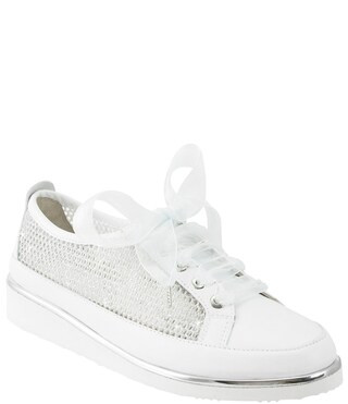 Ron White Novalee Weatherproof Leather Mesh Wedge Sneakers | Dillard's | Dillard's