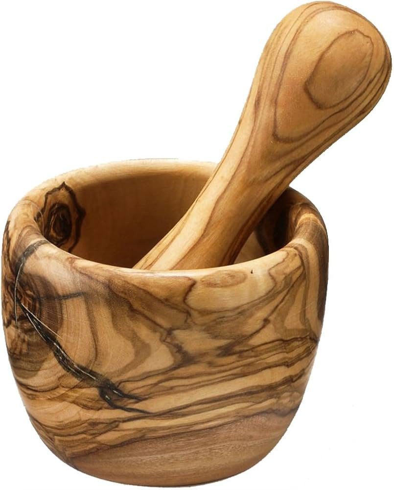 Berard Round Mortar/Pestle, 28 x 28 x 18 cm, Brown | Amazon (US)