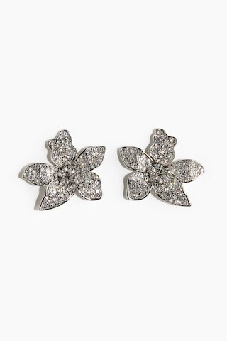 H & M - Flower-Shaped Earrings - Silver | H&M (US + CA)
