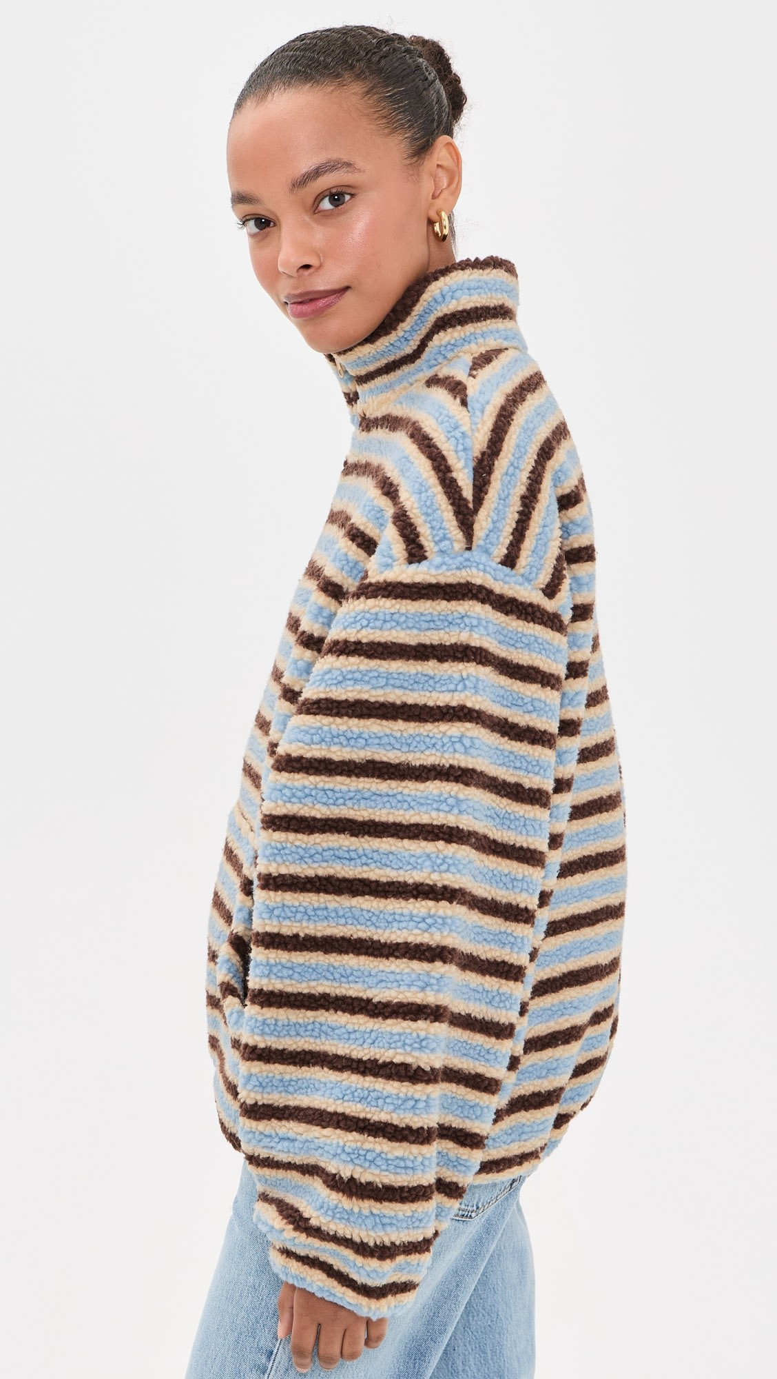 Bailey Rose Striped Fleece Sweatshirt | Shopbop | Shopbop