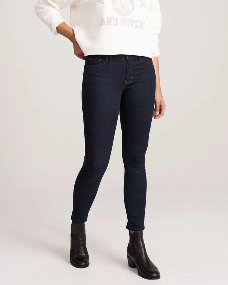 Low-Rise Ankle Jeans | Abercrombie & Fitch US & UK