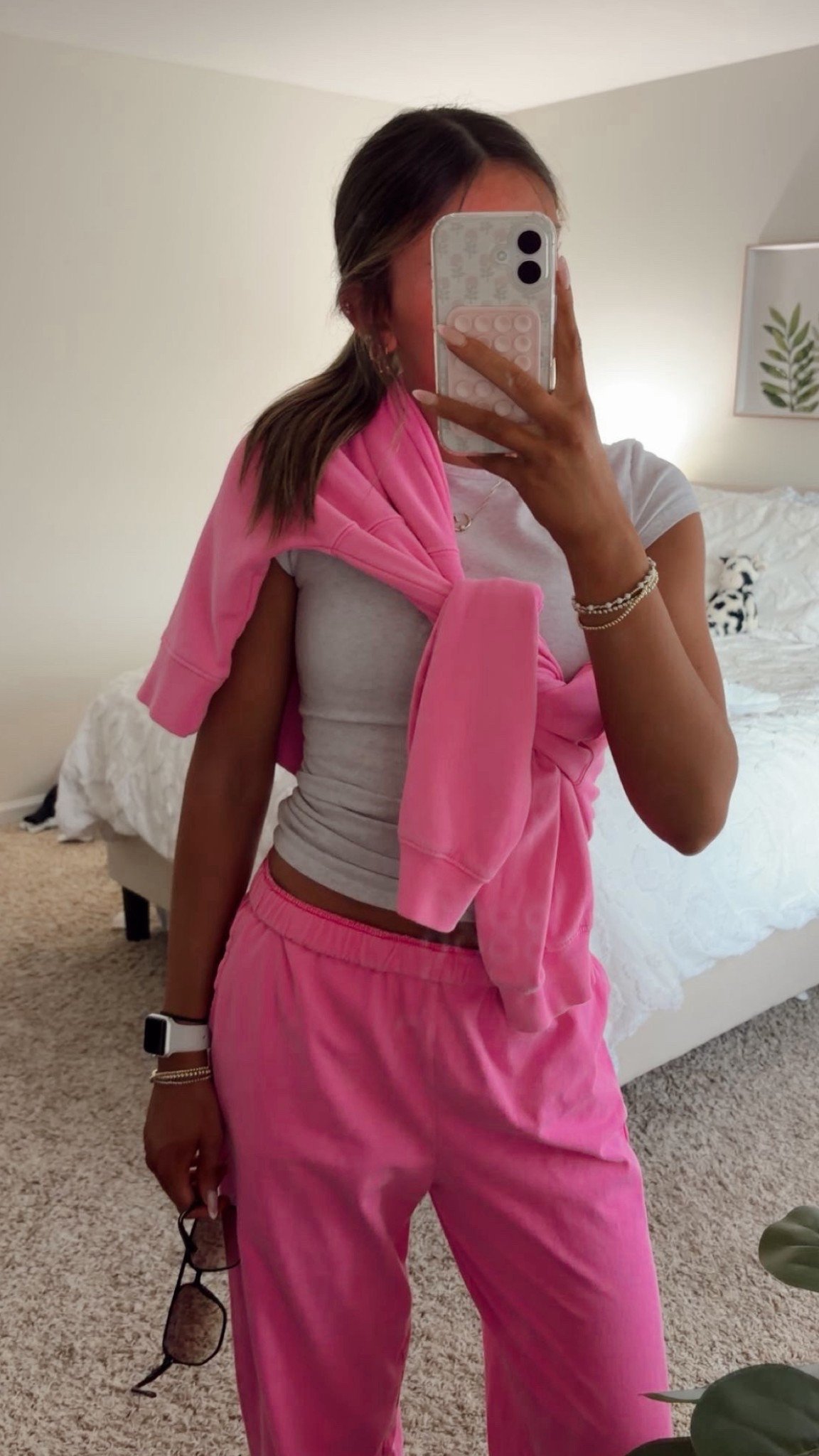 OOTD! easy outfit to throw on for running errands, school, comfy day at home, even the airport. I can never get enough of these GAP sweat sets, I've posted this one a few times, but there are so many other colors to grab too.  GAP is always running different sales and deals, so be sure not to miss it when its on sale!! there are more styles in the sweat line like these wide leg sweats, cuffed sweats, hoodies, crewnecks, and so many more. I have both in an xs, but pants come in normal, tall, and short, so very helpful!! I also am always wearing this garage t-shirt- easy to throw on with anything, and fits nicely. Shop my outfit linked!!

#LTKSpring #Springfashion #Airportoutfit #Springbreak #matchingset #LTKGAP #sweatset 

 