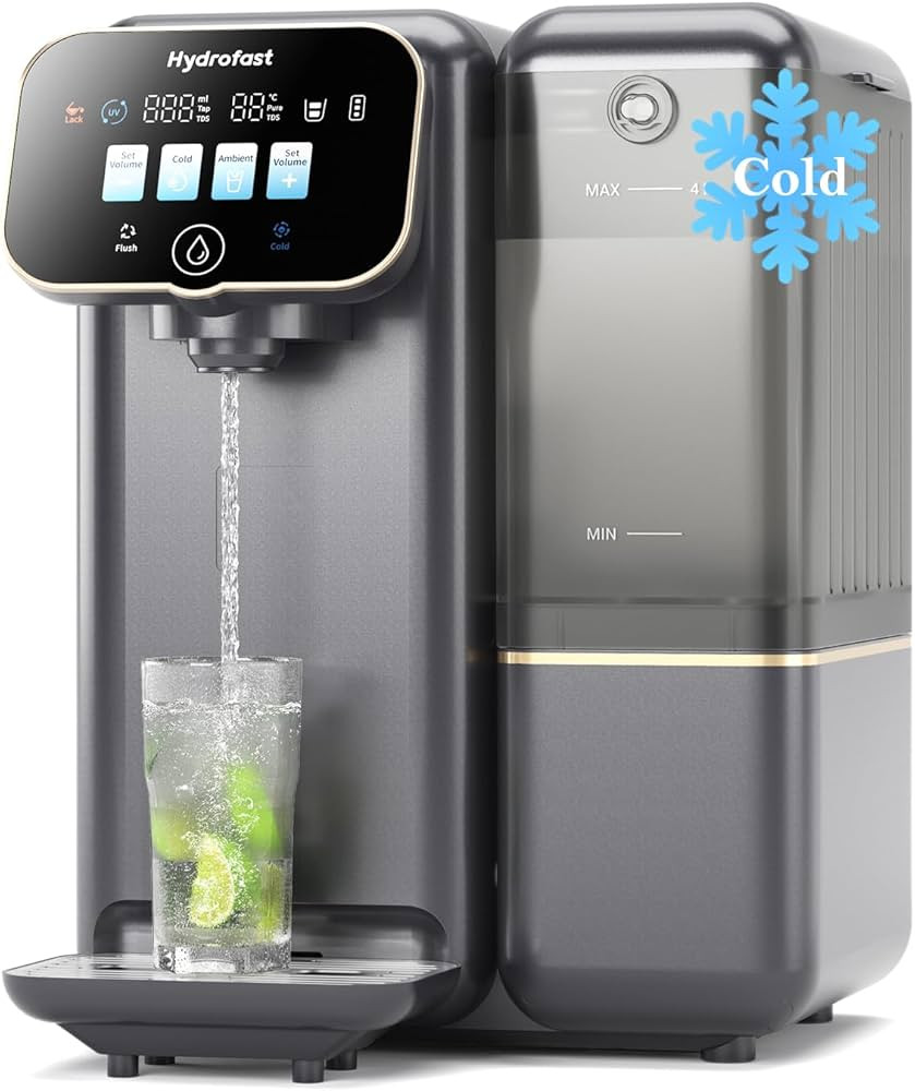 Cold Water Reverse Osmosis Water Filter Countertop, Remineralization & pH Balance UV 6 Stage RO F... | Amazon (US)