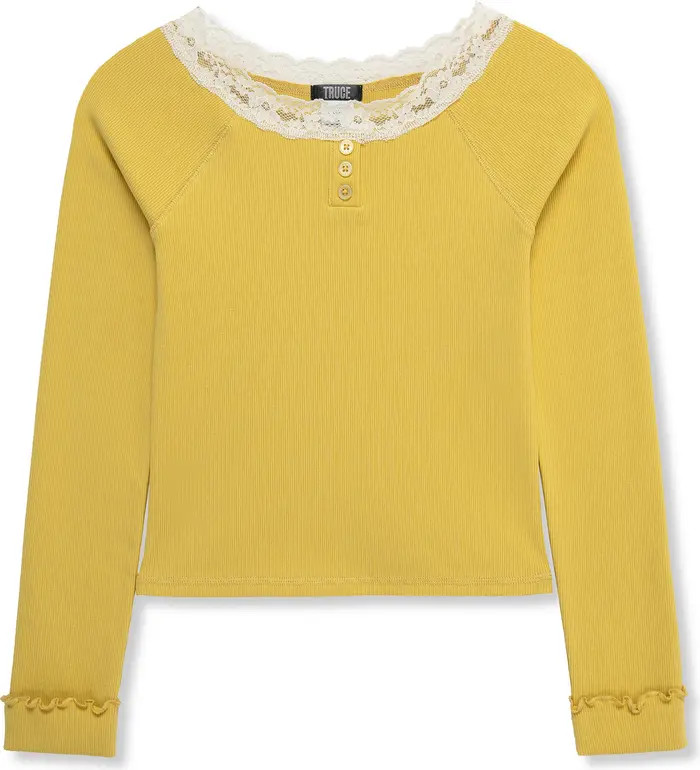 Kids' Rib Knit Long Sleeve Top | Nordstrom