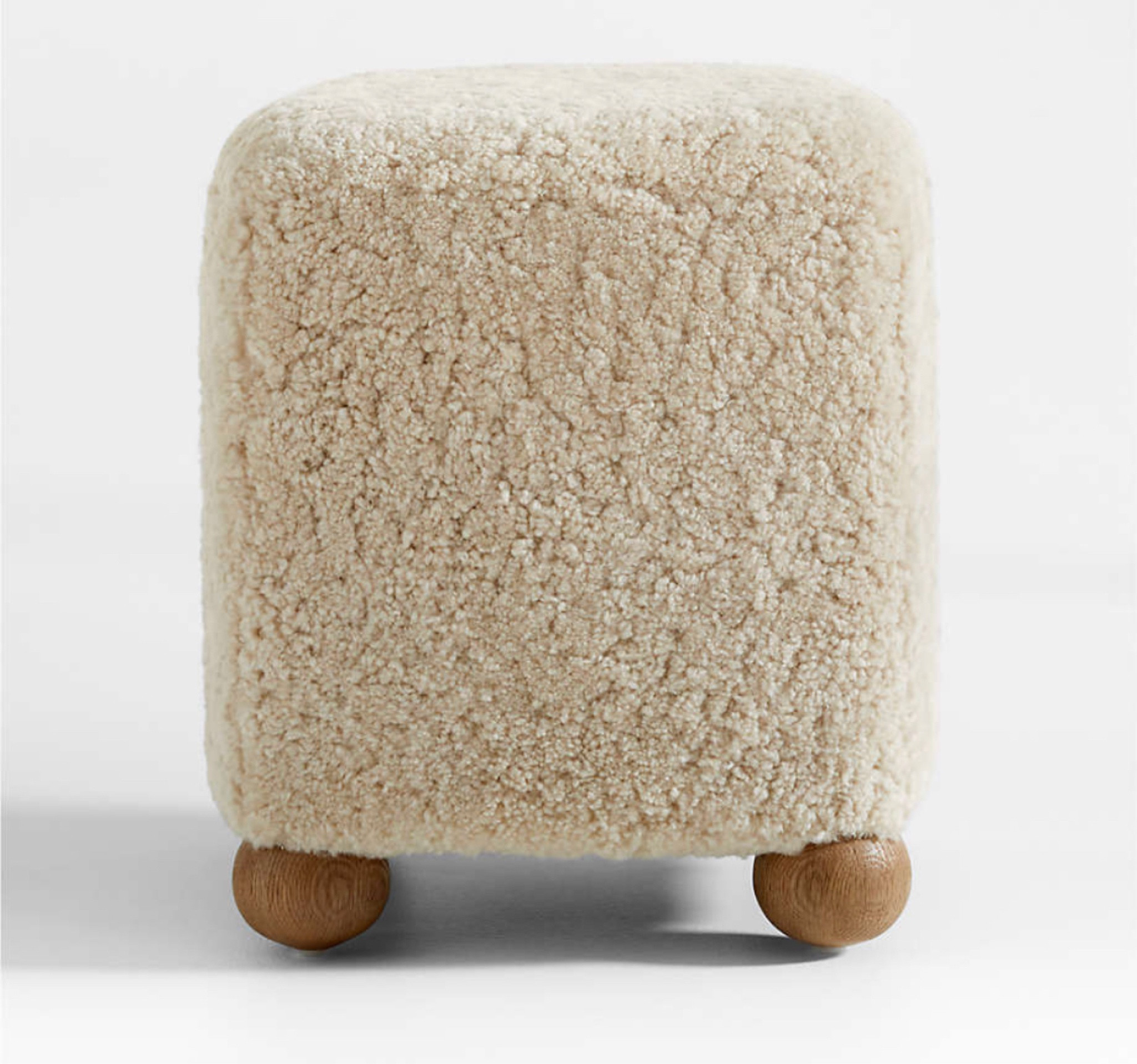 Sherpa foot stool by Athena Calderone for Crate & Barrel

#LTKstyletip #LTKSeasonal #LTKhome