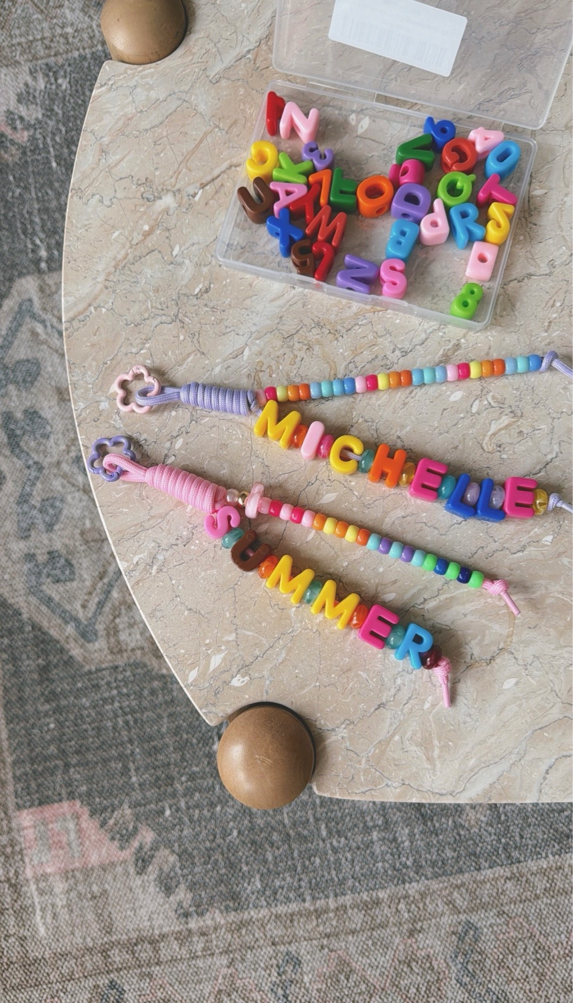 Letter name beaded charms! The letter box only has 1 of each letter so I did have to buy multiples!

#LTKdayinmylife #LTKootd