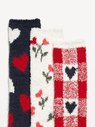 3-Pack Cozy Crew Socks for Women | Old Navy (US)