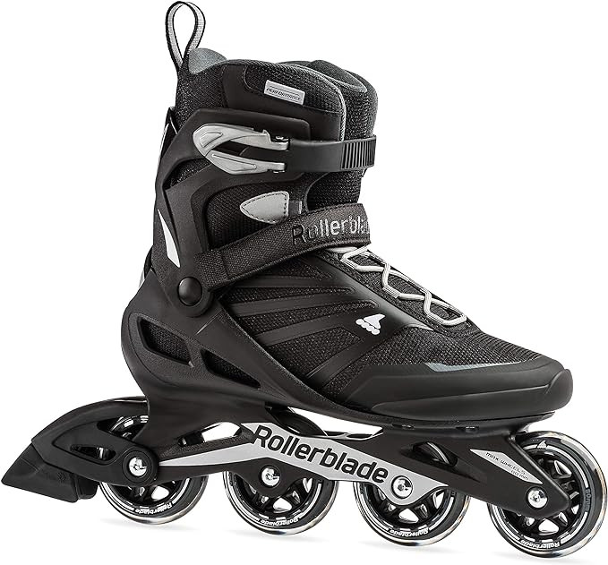 Rollerblade Zetrablade Men's Adult Fitness Inline Skate, Black and Silver | Amazon (US)