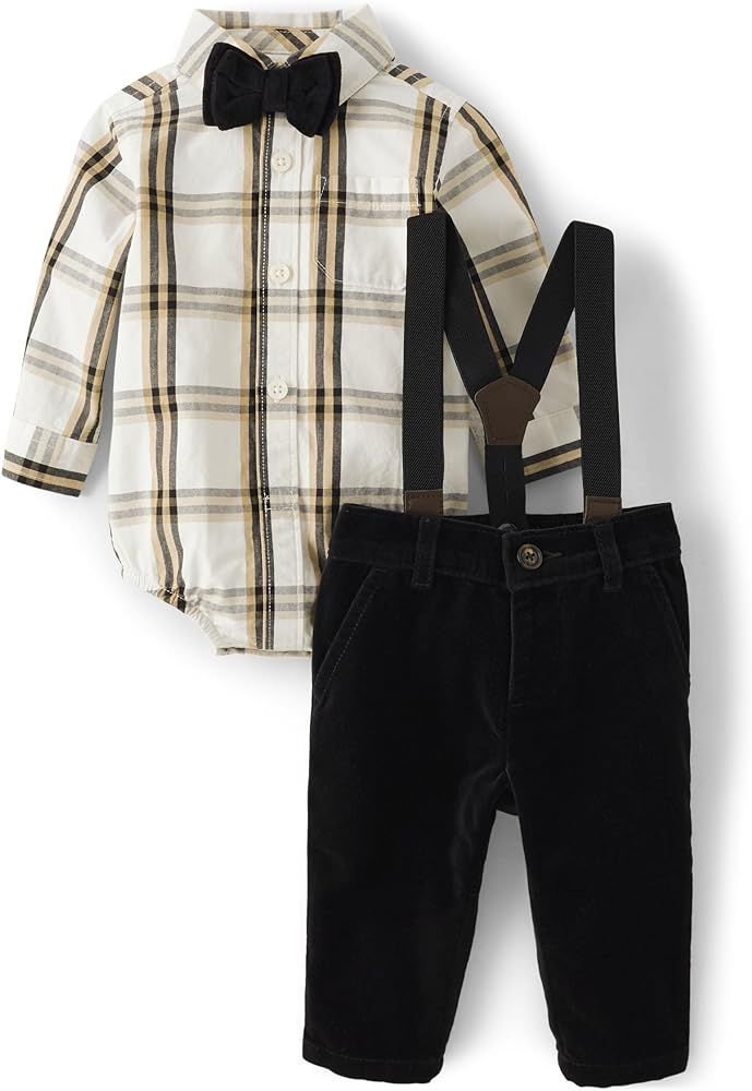Gymboree baby-boys 2-piece Special Occasion Top and Pant Suspender SetBaby and Toddler T-Shirt Se... | Amazon (US)