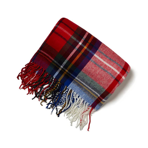 Fringe Throw Blanket - Red Plaid | Knack (US)