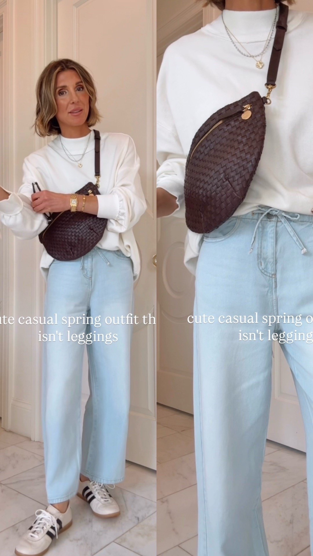 Casual spring fit. Love these lounge jeans. I’m 5’7 and wearing an XS.

#LTKootd