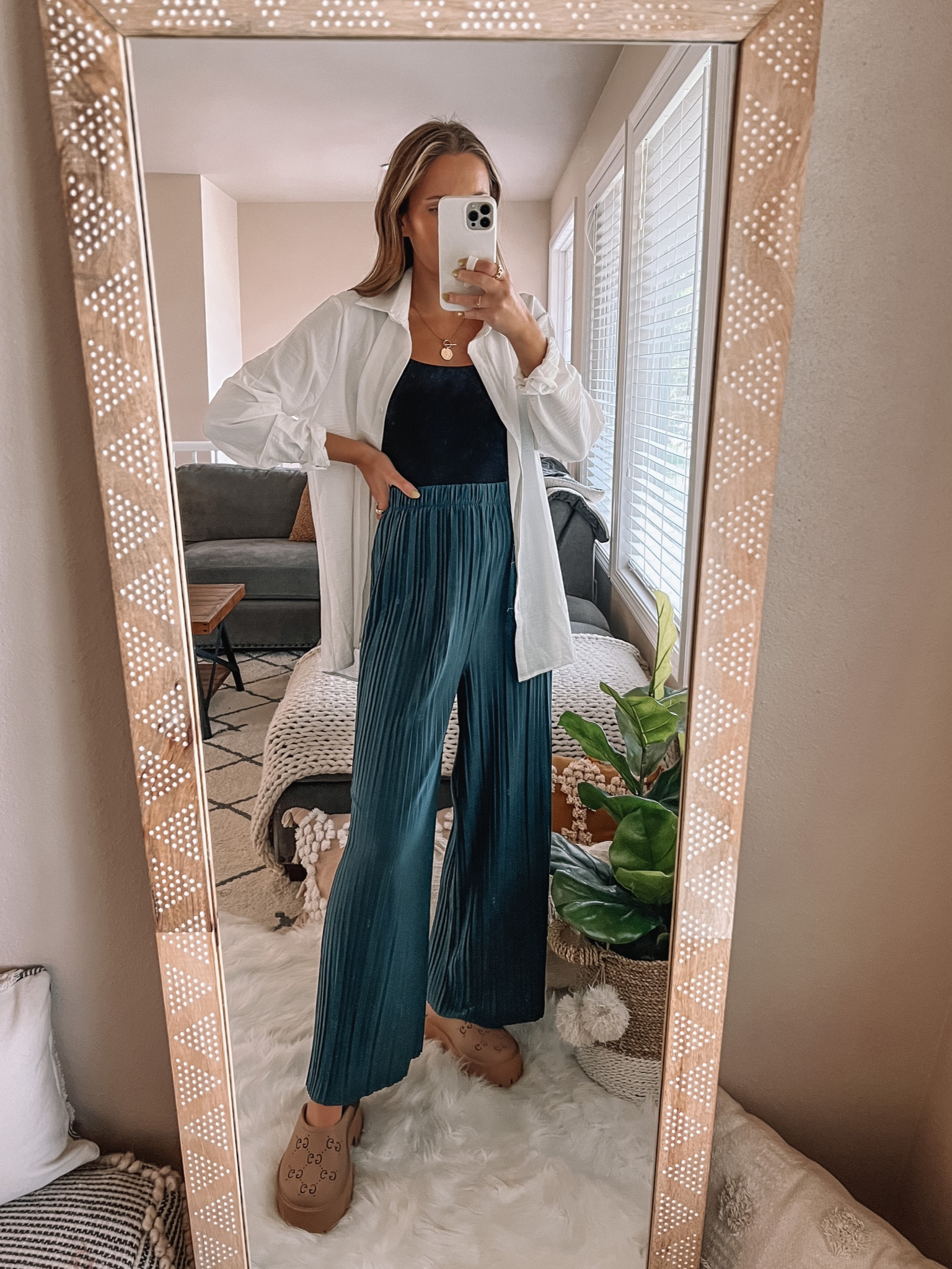 Amazon pants✨ Wearing a small tank, large button down and small pants 

#LTKstyletip