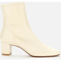 BY FAR Women's Sofia Leather Heeled Ankle Boots - White - UK 6 | Coggles (Global)