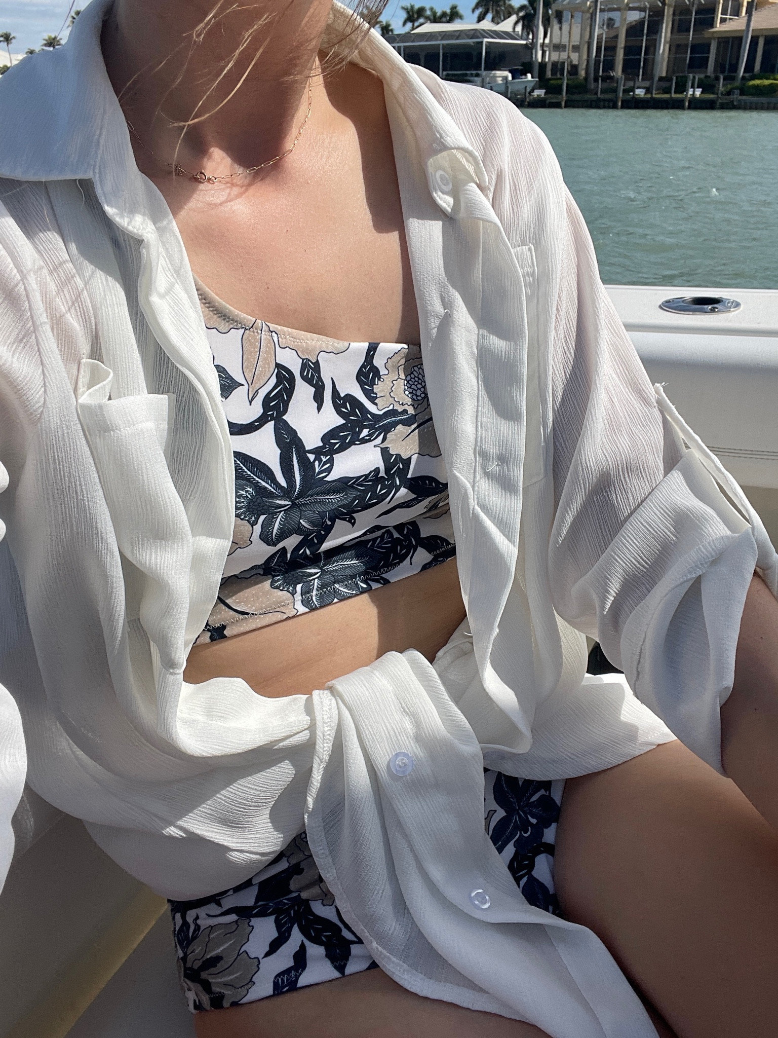 The cutest bikini from Old Navy! Instantly fell in love with the print. High waist bottoms & longline top add coverage but still feel cute. Love a good affordable swim option - not to mention this amazing cover up via Amazon. Best purchase ever. Wear it open, as a dress or tie it up. So versatile & chic. All TTS. #oldnavy #bikini #swimwear #vacationoutfits #coverup #traveloutfit #beachoutfit #springbreak 

#LTKU #LTKswim #LTKtravel