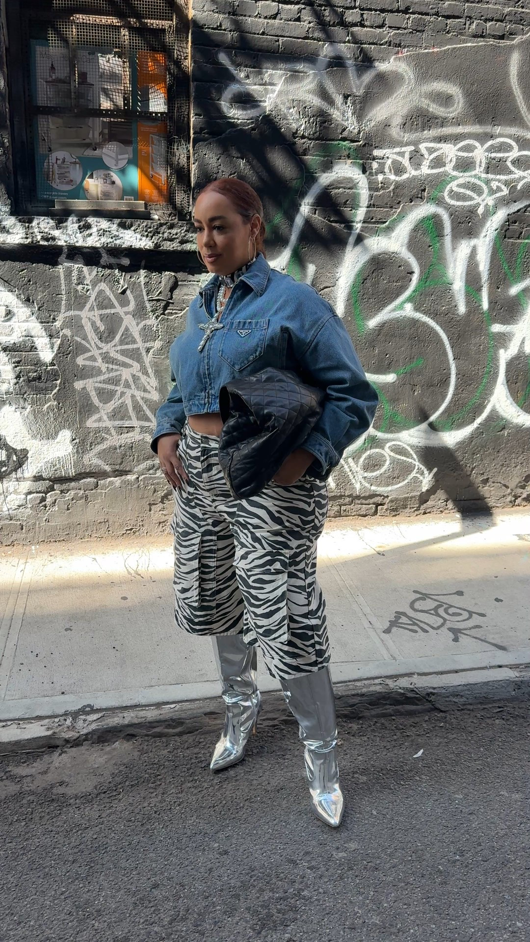 Love this edgy street style look! Wearing a 1X in the jorts. Necklace is also linkedd

#LTKFindsUnder100 #LTKNYFW #LTKShoeCrush