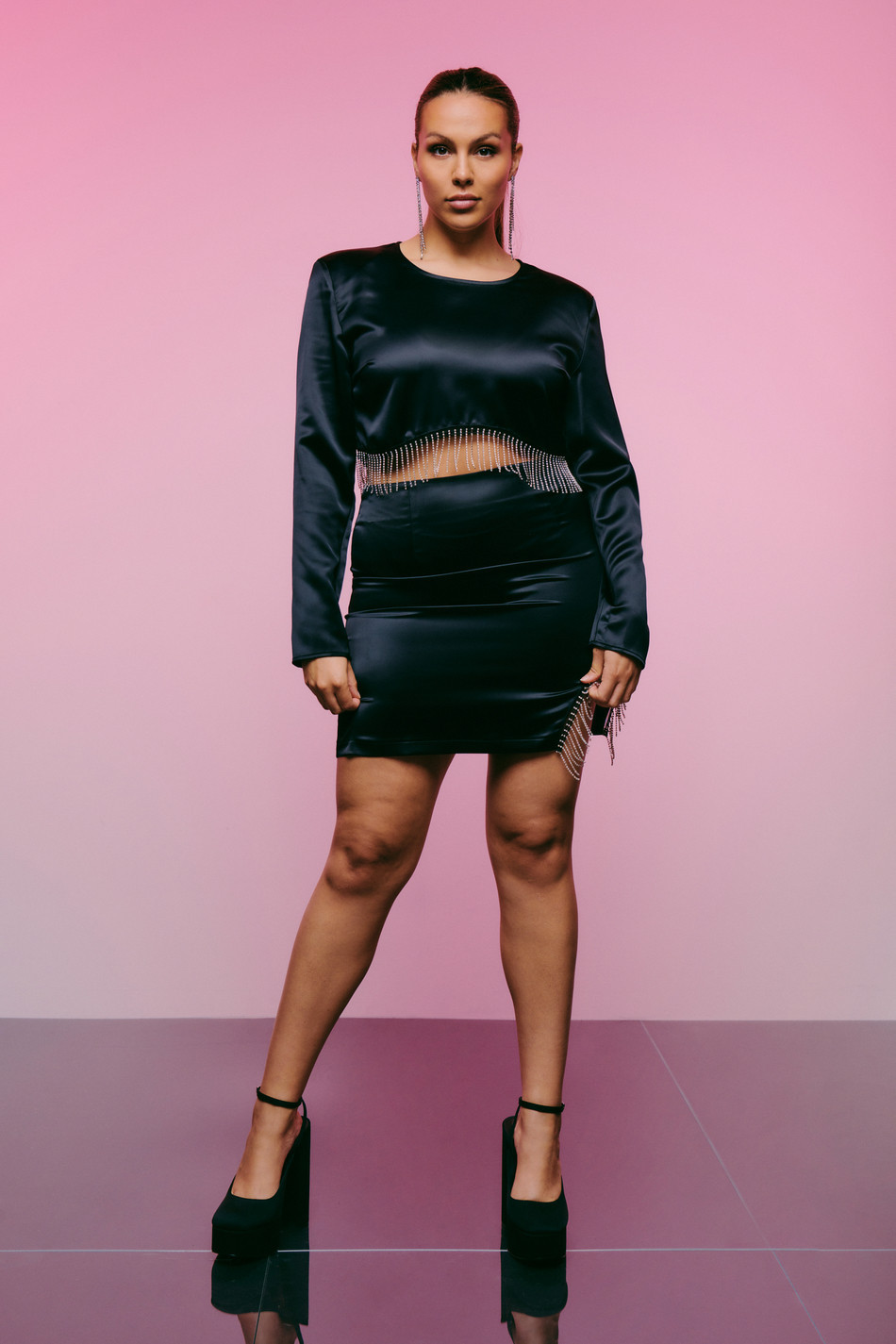 Gemma rhinestone mini skirt - Gina Tricot | Gina Tricot SE