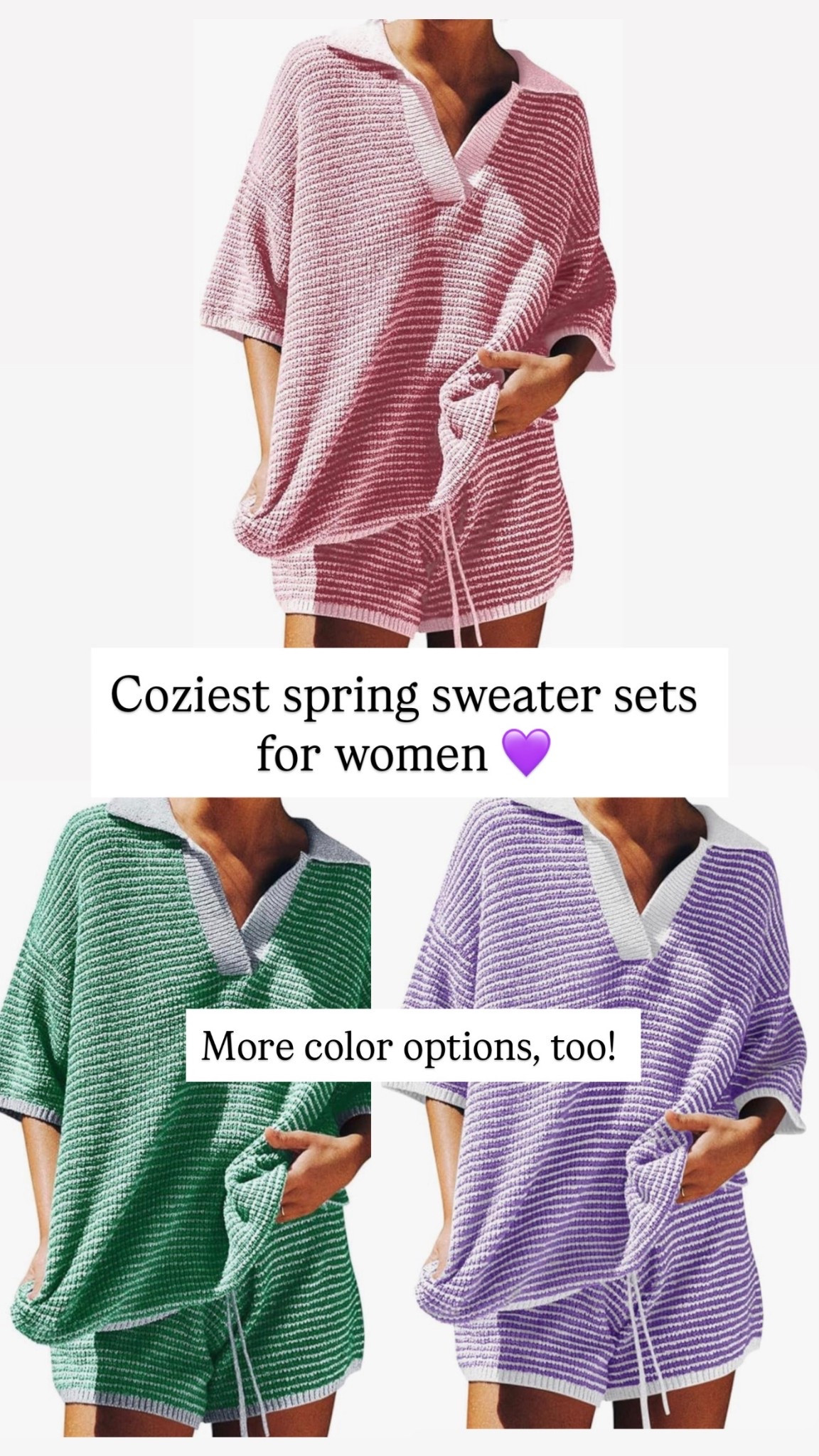 Spring sweater sets for women 

#LTKgrwm #LTKootd