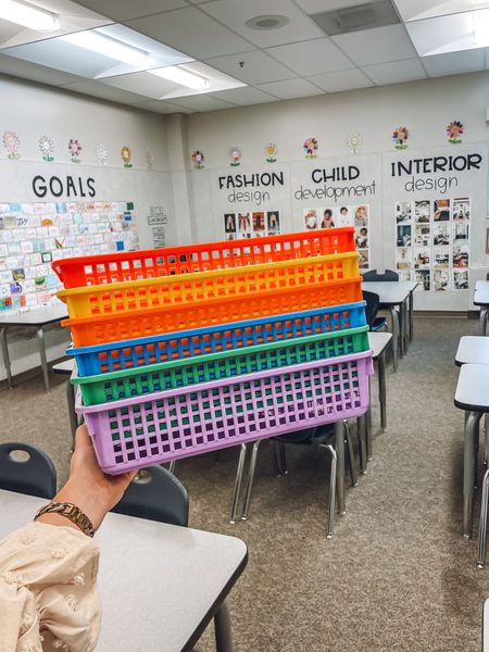 love these paper storage baskets especially for stations! I love that I can color code them and that they’re deep enough to hold supplies in for a station (other than just paper!)

| middle school teacher | teacher finds | classroom finds | classroom organization | amazon classroomms