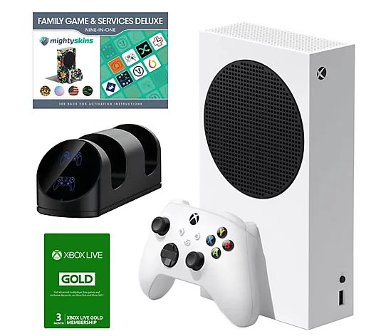Xbox Series S 512GB with 3 Month Card, Accessories & Voucher - QVC.com | QVC