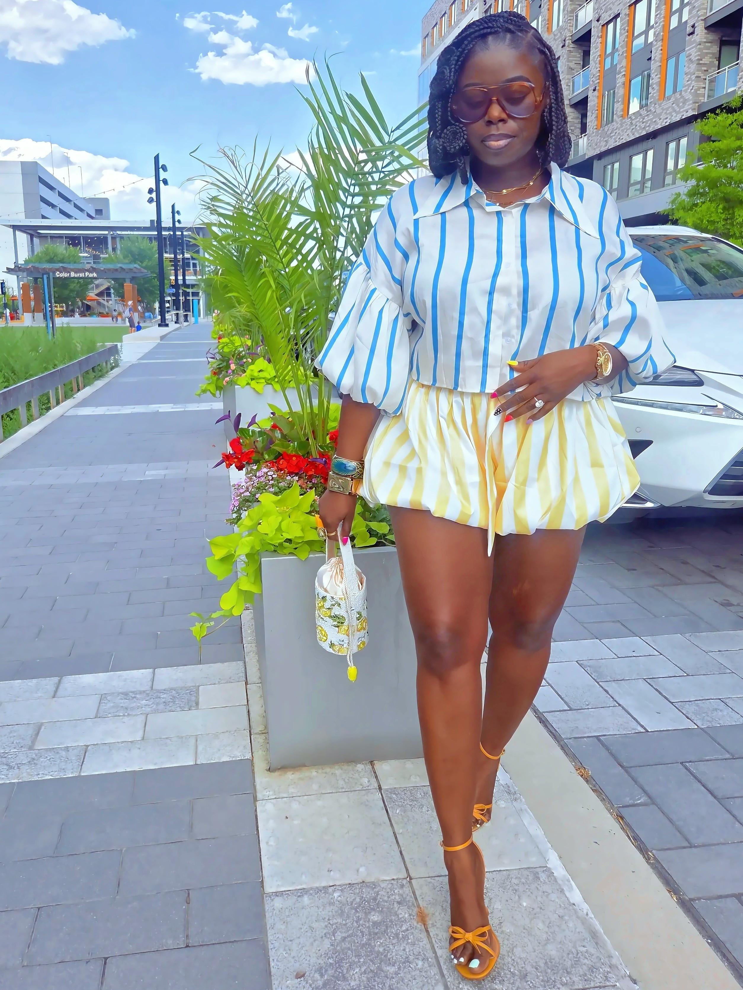 Day OutBubble shorts are from MicasBucket Bag is Made In India at TJ Maxx (not available online)

#LTKootd #LTKMidsize