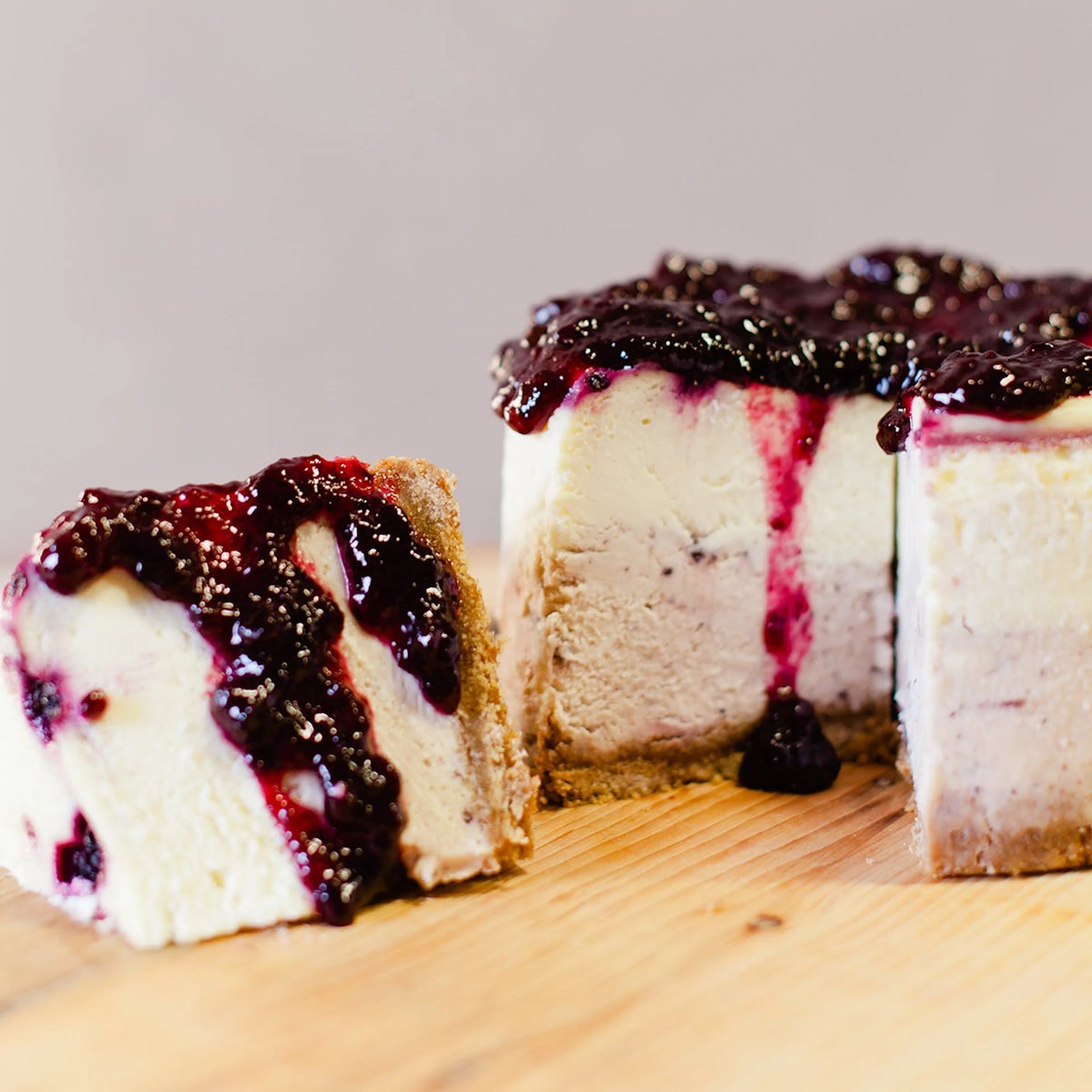 Montana Huckleberry Cheesecake by Elle's Belles Bakery | Goldbelly | Goldbelly