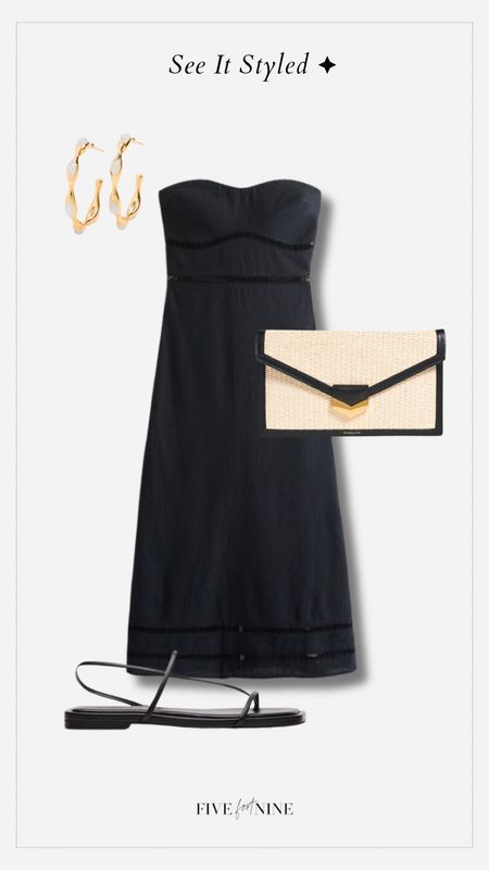 Black linen dress, strappy black sandals, tall fashion

#LTKSeasonal #LTKwedding