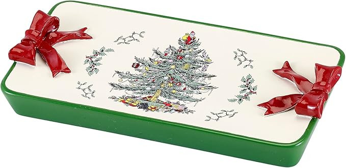 Spode - Soap Dish, Resin Bathroom Accessories, Holiday Home Decor (Spode Christmas Tree Collectio... | Amazon (US)