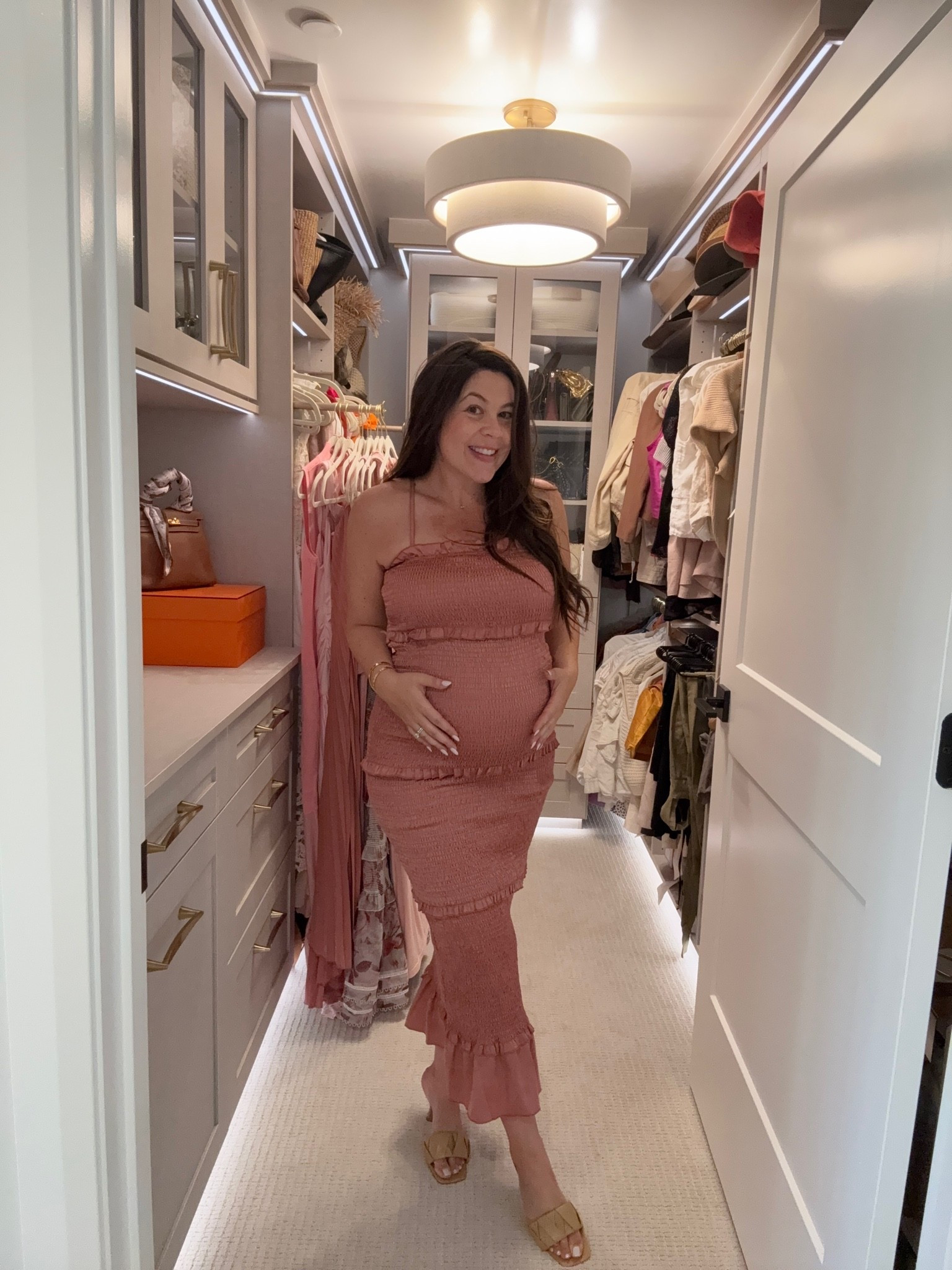 Baby shower option 2! Love the color of this and way it fits the bump! Size M

#babyshower #bump #pinkdress #maternity #babygirlshower

#LTKBump #LTKBaby #LTKWedding