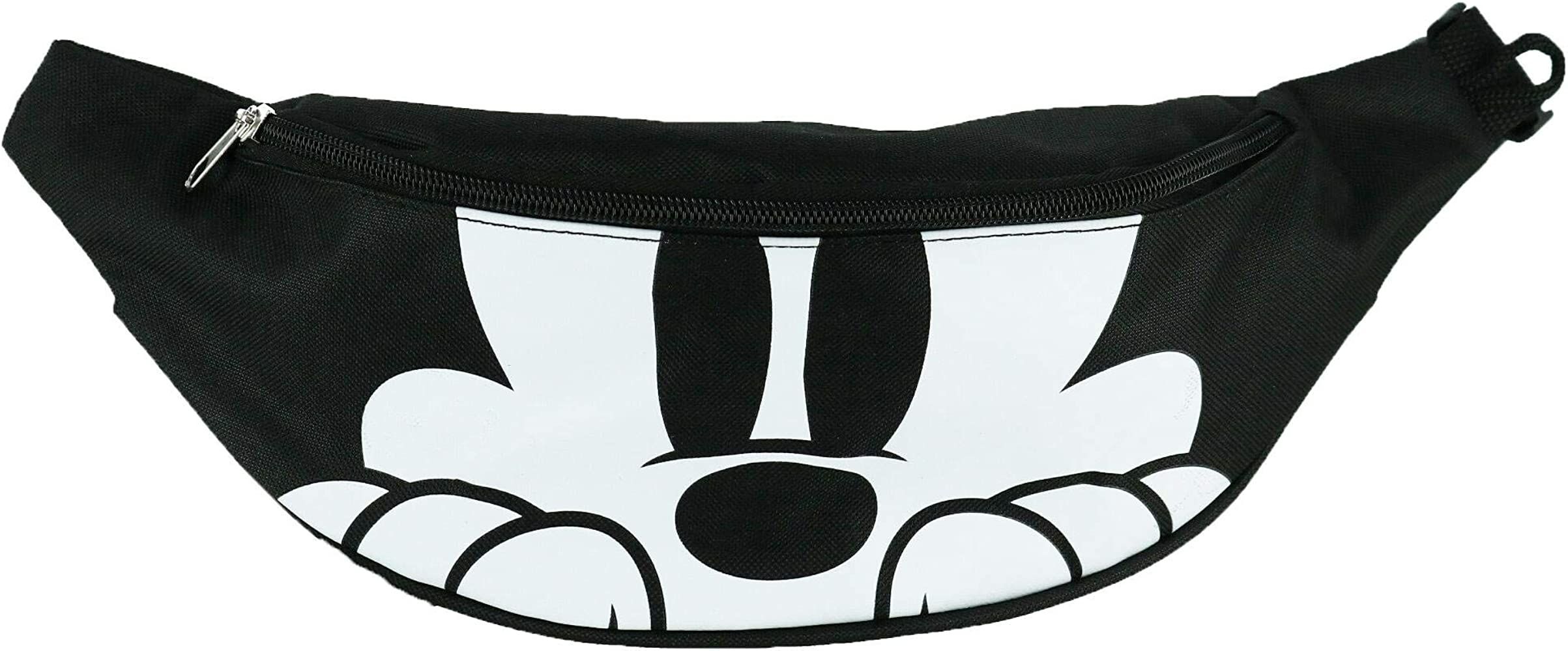 Disney Mickey Mouse Double Pocket Fanny Waist Pack, Black | Amazon (US)