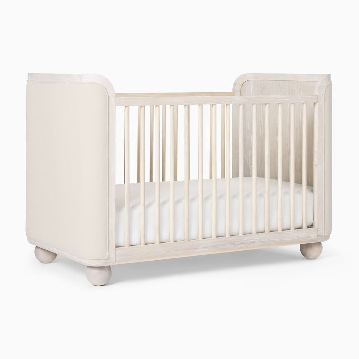 Joseph Altuzarra Sphere Foot Upholstered Crib | West Elm (US)
