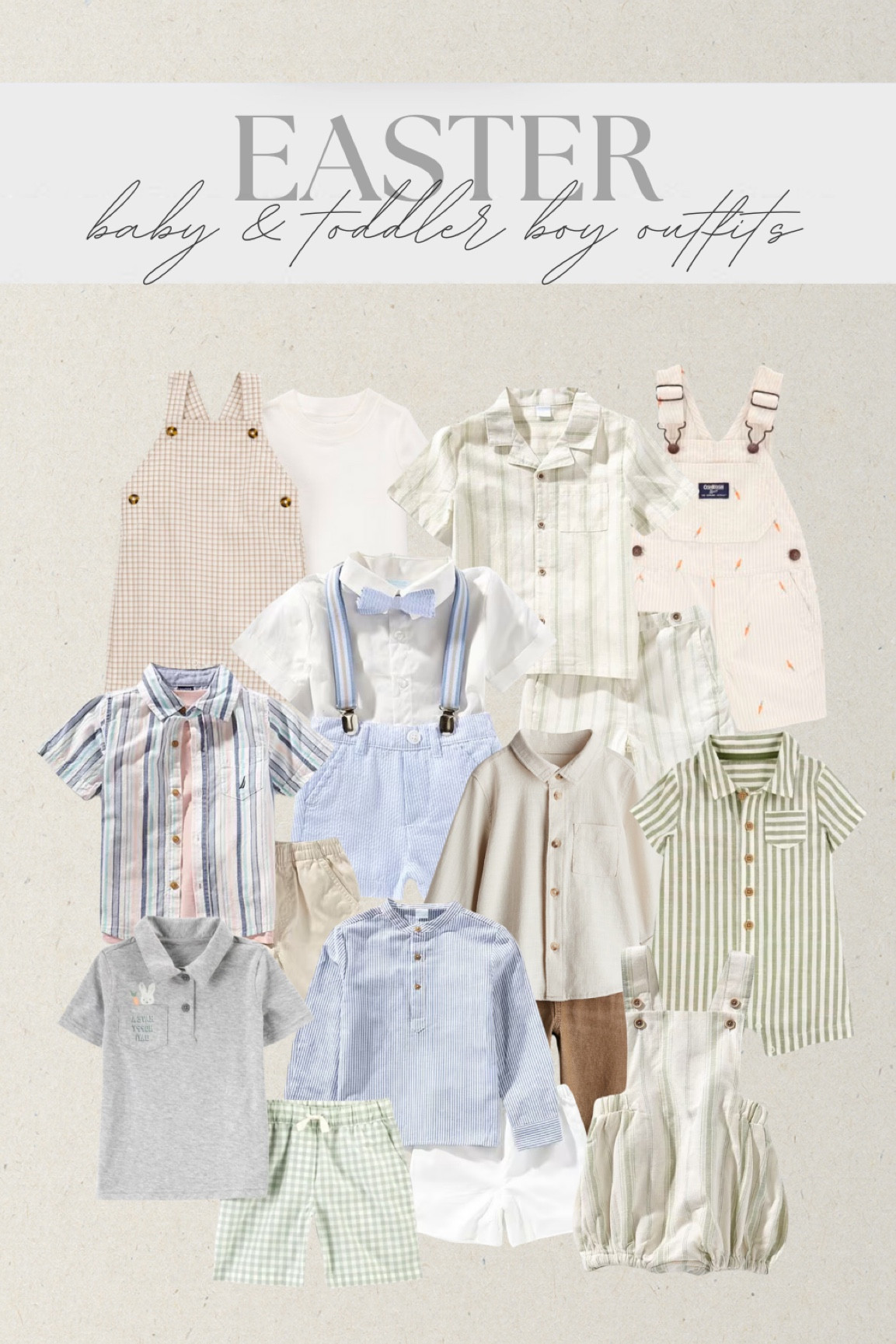 Easter —baby & toddler boy Easter outfits under $30! 

#babyboy #babyboyeasteroutfits #babyboyeaster #newborn #newbornsets #toddlerboy #toddlerboyeaster #toddlereastersets #toddlerboystyle #toddlerboysets #toddlerboyoutfits #targetkids #targetfinds #walmartkids #walmartfinds #affordablefinds #easteroutfitsforkids #kidsclothing #toddlerspringstyle #hmkids #hmboys #hmfinds #hmspringstyle #modernmoments #walmartmodernmoments #edgehillcollection #toddlerstyle #carterskids #easypeasy #ryleeandcru

#LTKBaby #LTKFindsUnder50 #LTKKids