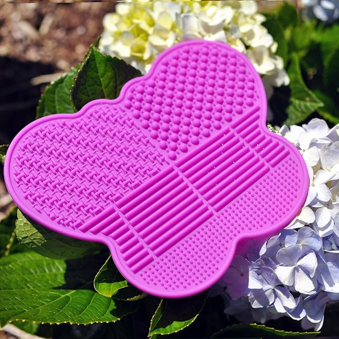 # 1 Silicone Makeup Brush Cleaning Mat -Butterfly shape Scrubber - Portable Beauty Washing Tool t... | Amazon (US)
