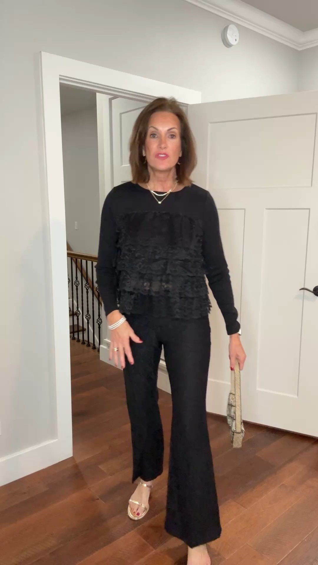 Lace tee - large 
Lace pants - size 8


Festive style Christmas style
Holiday style 

#LTKCyberWeek #LTKMidsize #LTKHoliday