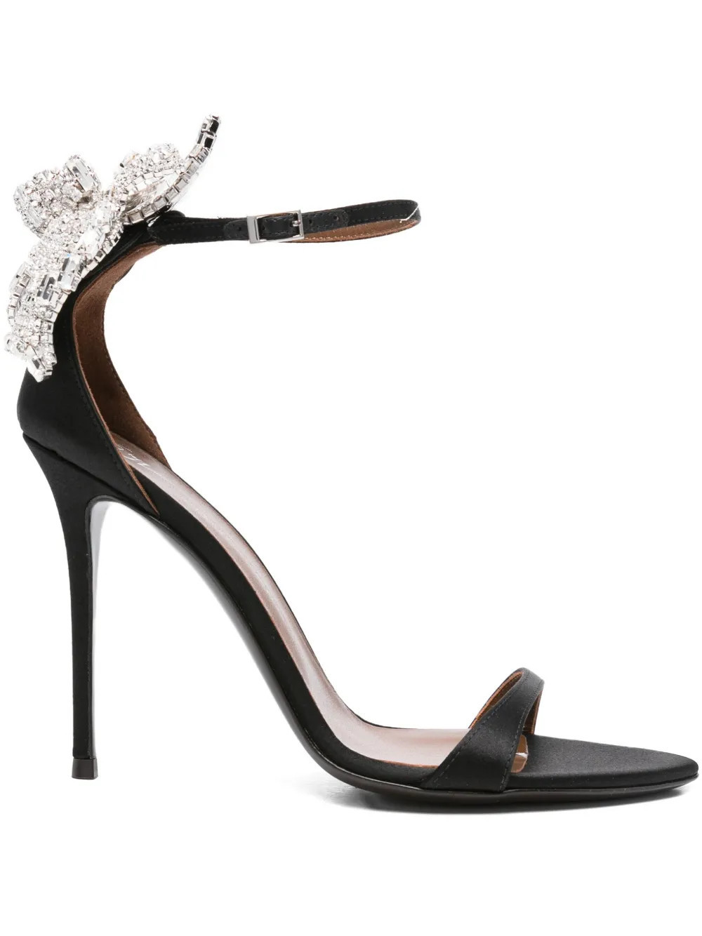 Giuseppe Zanotti 100mm embellished stiletto heeled sandals - Black | Farfetch Global