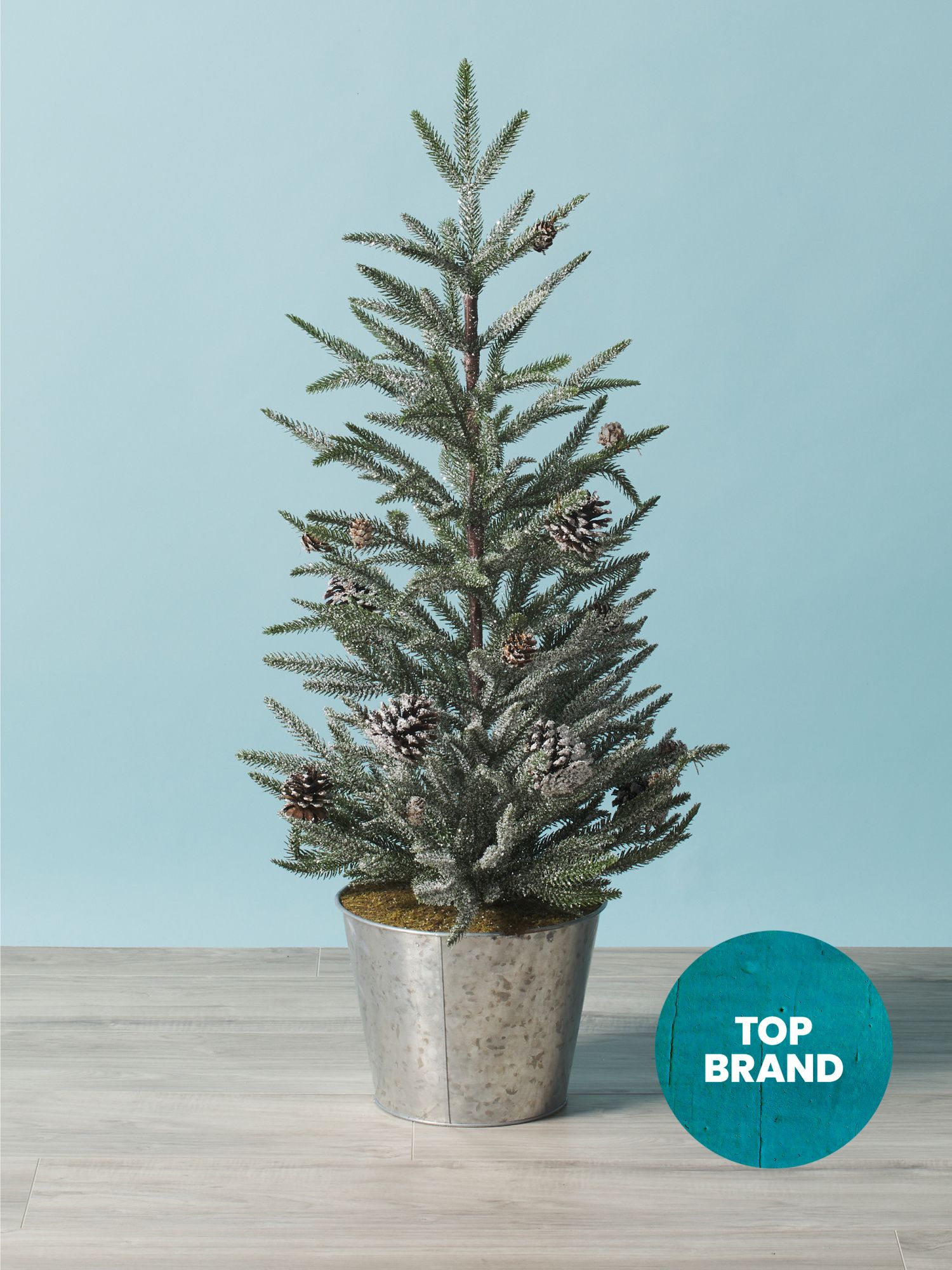 30in  Artificial Tree In Metal Pot | Seasonal Decor | HomeGoods | HomeGoods