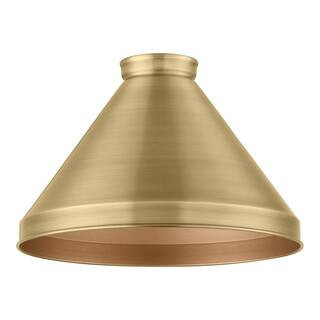 2-1/4 in. Large Brushed Gold Metal Cone Pendant Light Shade 861285 - The Home Depot | The Home Depot